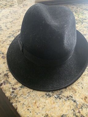 Goorin Bros Black Wool Fedora Hat